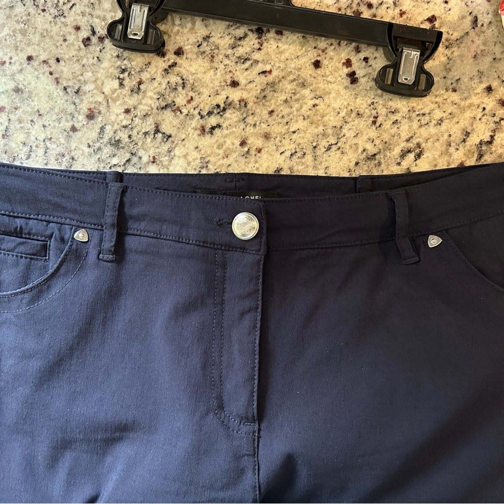 Zac & Rachel Dark Navy Stretch Waistband Pants - Picture 4 of 4
